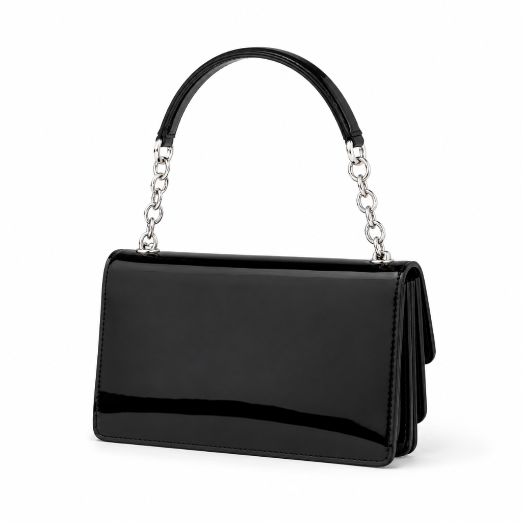 Concorde women's black shoulder bag animal-print detail