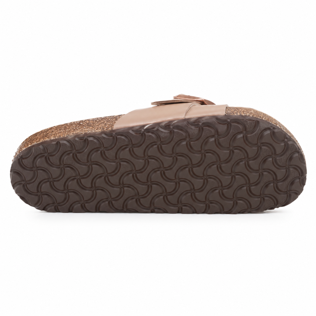 Deauville women's beige suede sandals cow-suede upper detail