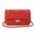Louvre women's red shoulder bag