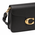 Montmartre women's black shoulder bag side profile