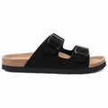 Chantilly women's black slide sandals