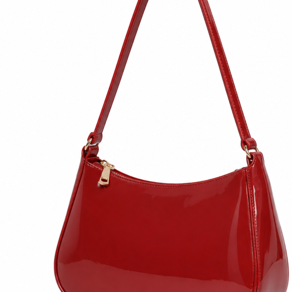 Rome women's red handbag side profile