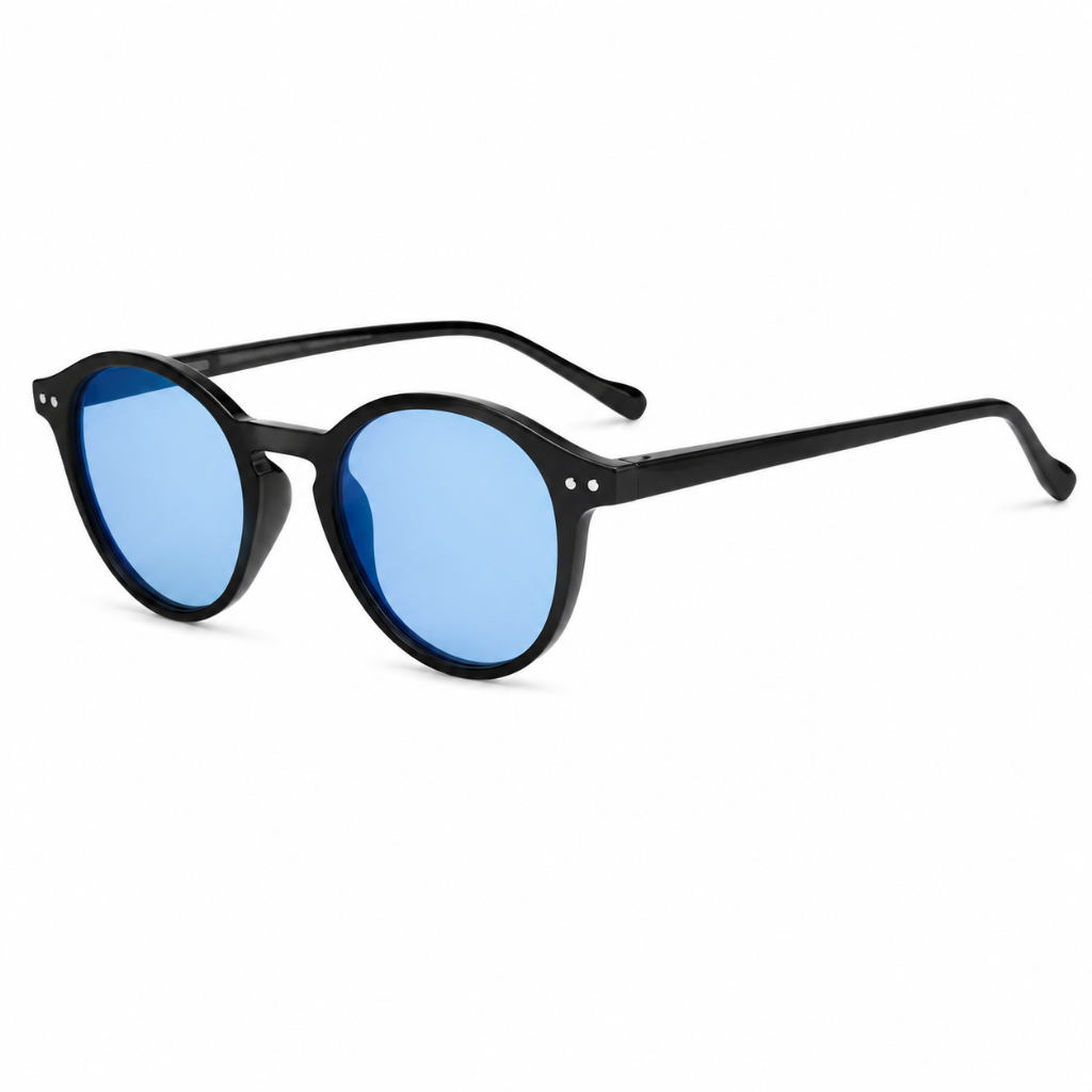 Rhodes women's black and blue sunglasses