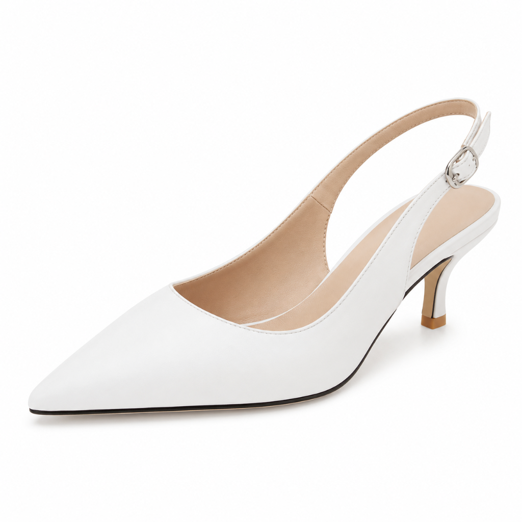 Colmar women's white court shoes side profile