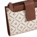 Siena women's white wallet closure detail