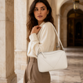 Tuileries women's white shoulder bag alternate angle