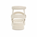 Versailles women's light neutral leather sandals sole detail