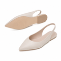 Bastille women's white mules buckle strap detail