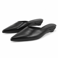 Venus women's black mules side profile