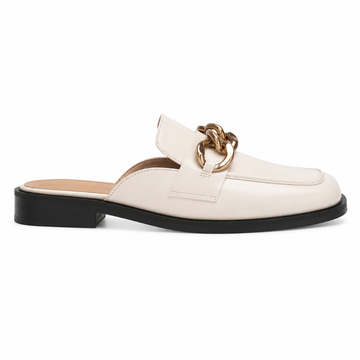 Tuileries women's white mules