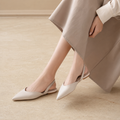 Bastille women's white mules alternate angle