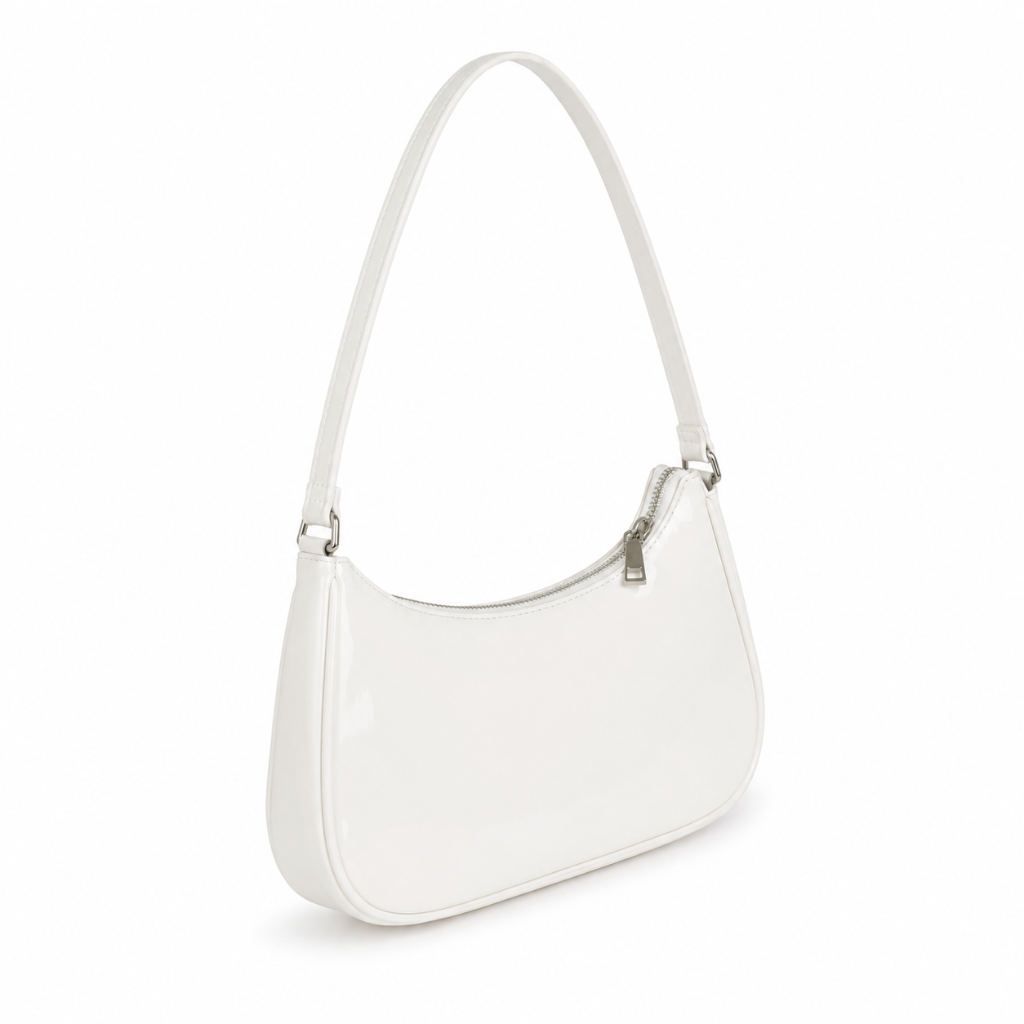 Rome women's white handbag side profile
