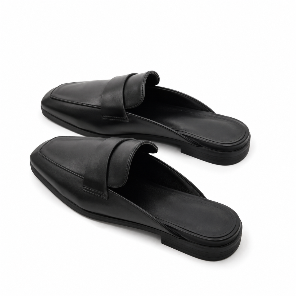 Sorbonne women's black mules sole detail