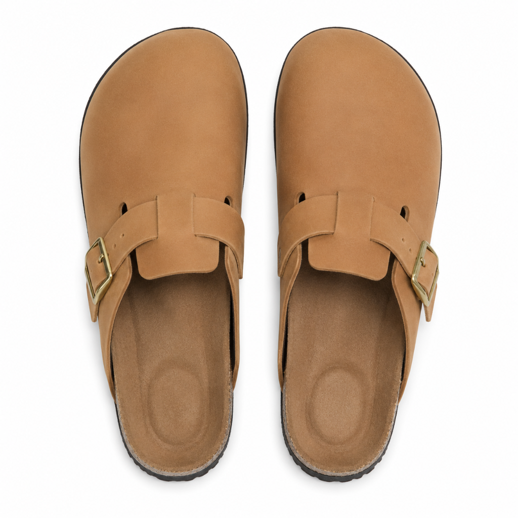 Loire women's caramel sandals EVA insole detail