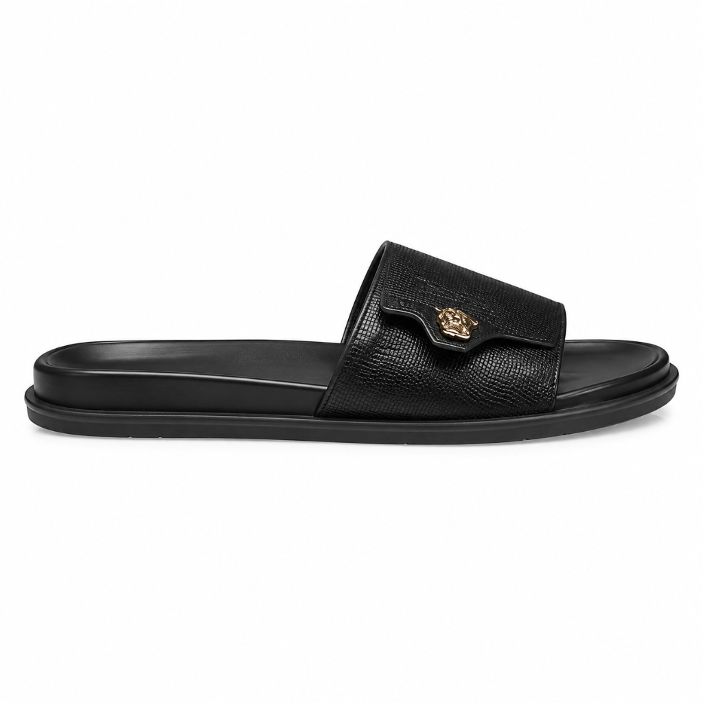 Louvre women's black platform sandals