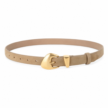 Marbella women's khaki suede belt