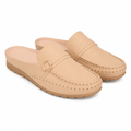 Saint-Tropez women's beige mule-style sandals side profile