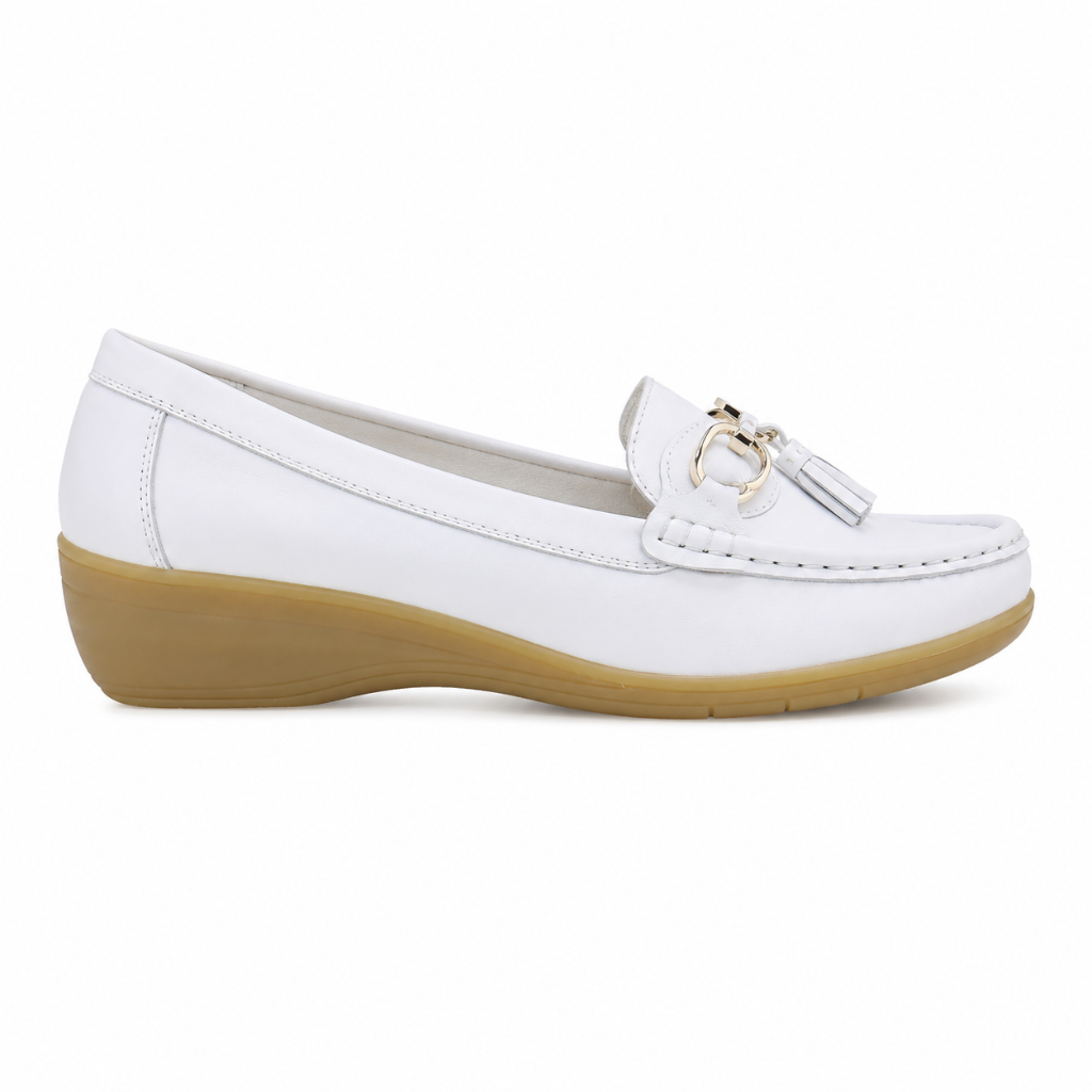 Avignon women's white loafers