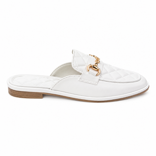 Vendôme women's white mules