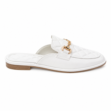 Vendôme women's white mules