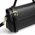 Elysium women's black crossbody bag side profile