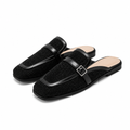 Florence women's black mules side profile