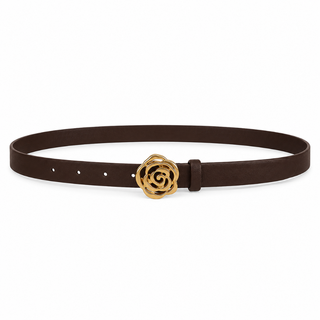 Lisbon women's brown leather belt