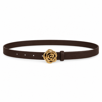Lisbon women's brown leather belt