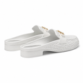 Opera women's white mules sole detail