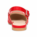 Milan women's red mules sole detail