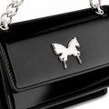 Concorde women's black shoulder bag side profile