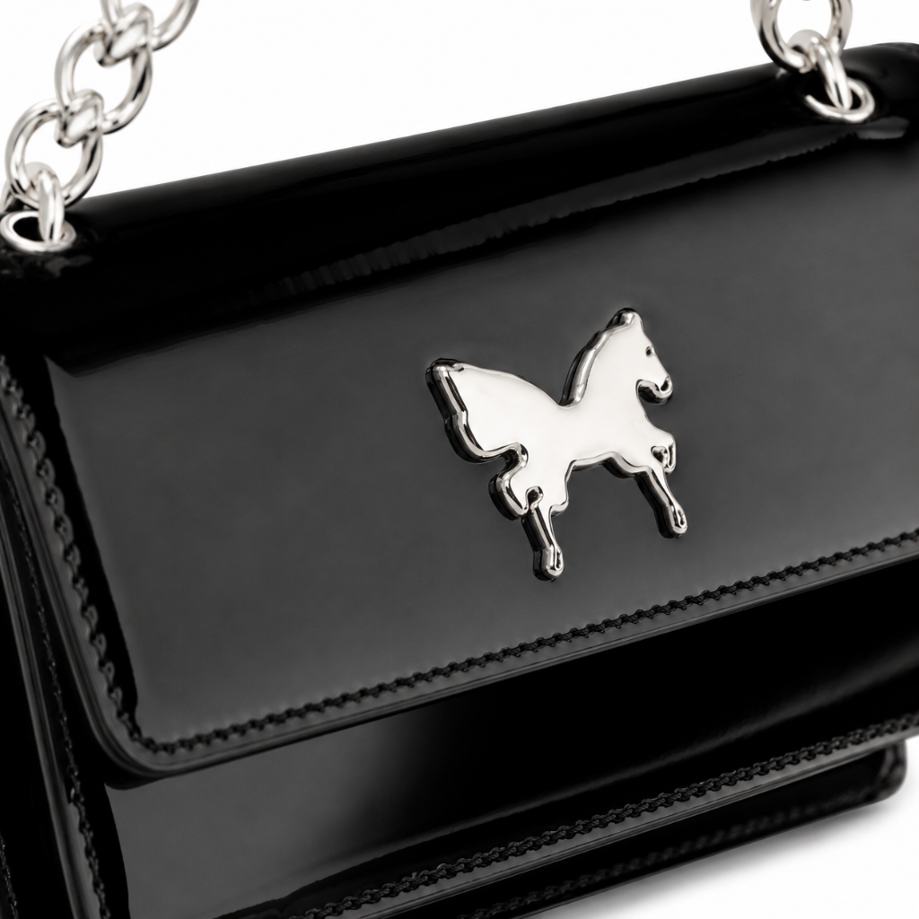 Concorde women's black shoulder bag side profile