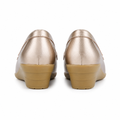 Avignon women's gold loafers sole detail
