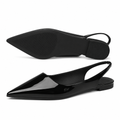 Bastille women's black mules side profile