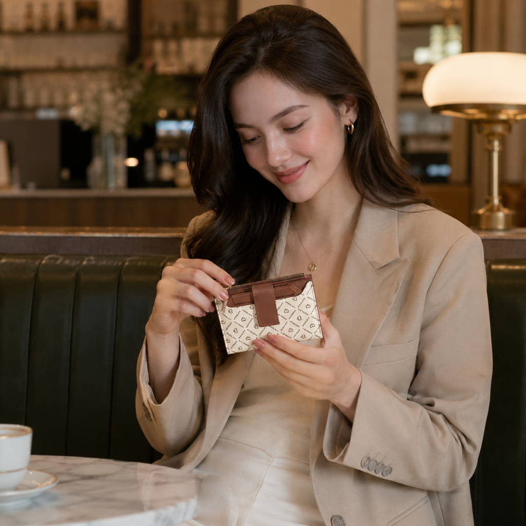 Siena women's white wallet product detail