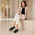 Deauville women's black loafers additional view