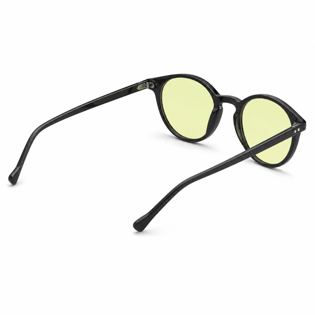Rhodes black polycarbonate frame detail