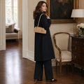 Luxembourg women's khaki shoulder bag zip closure detail