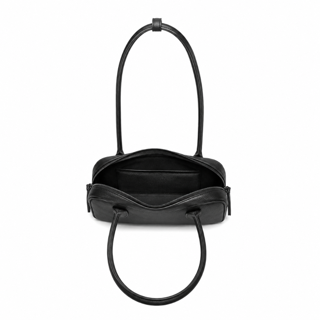 Bastille women's black shoulder bag interior pocket detail