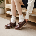 Versailles women's brown loafers alternate angle