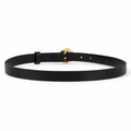 Lisbon black leather belt strap detail