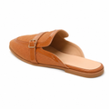 Florence women's caramel mules side profile