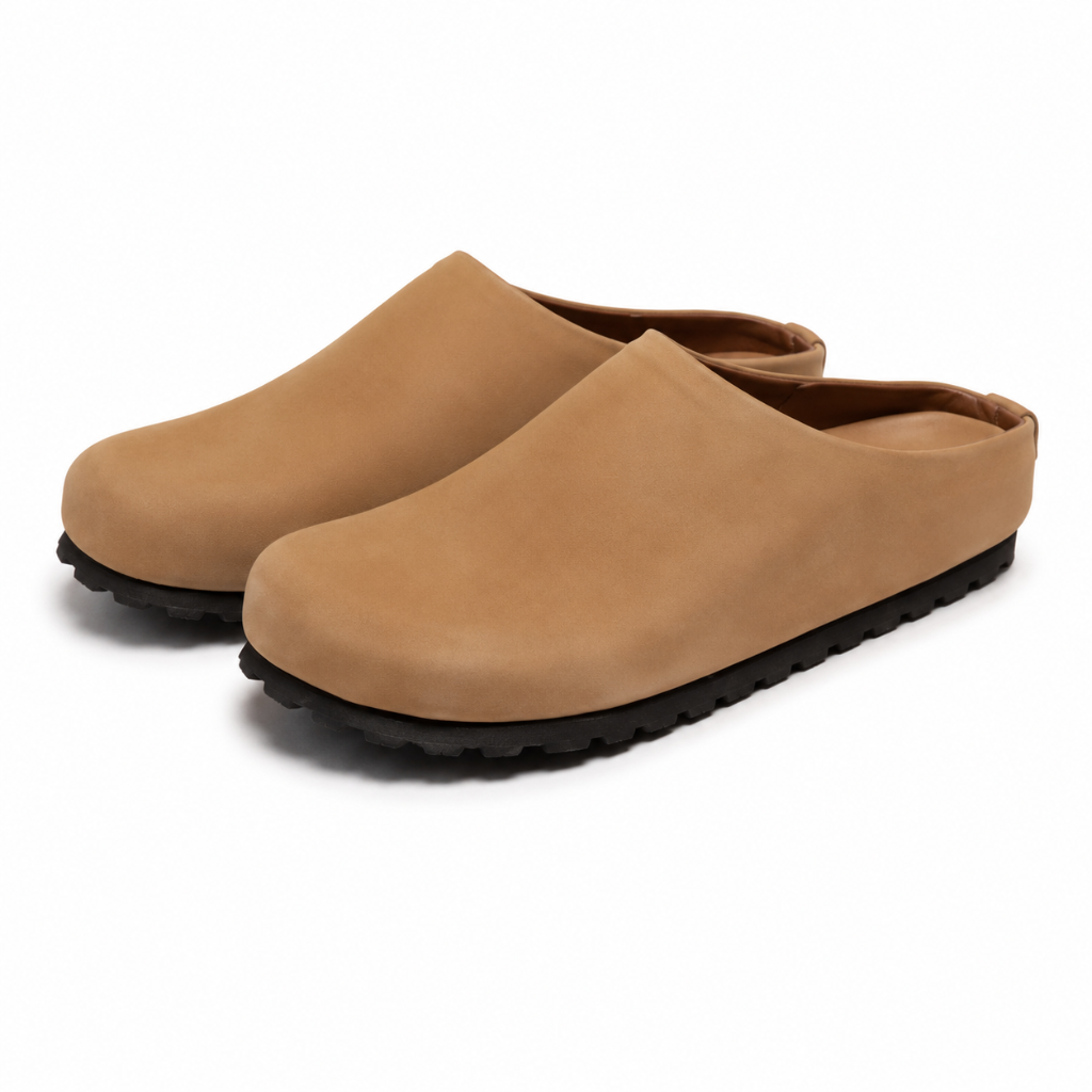 Annecy women's brown leather sandals cow-leather upper detail