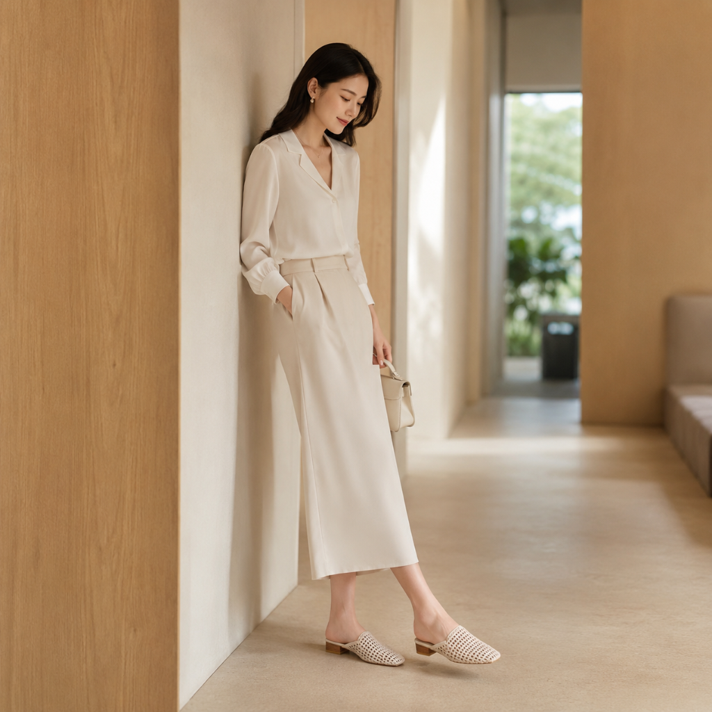Marais women's white mules additional view