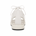 Monaco women's white sandals fastening detail