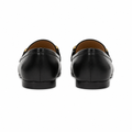 Nice women's black loafers sole detail