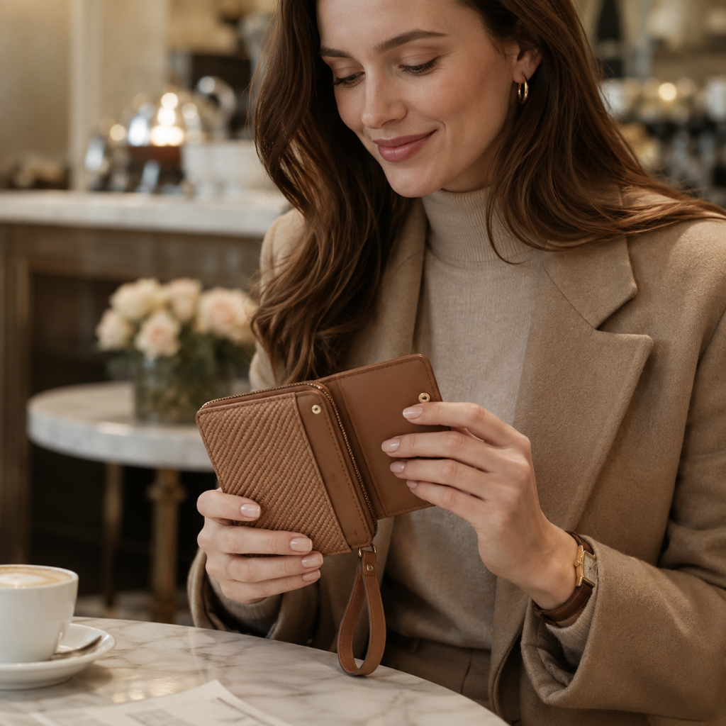 Palermo women's brown wallet alternate angle