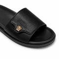 Louvre women's black platform sandals detail view