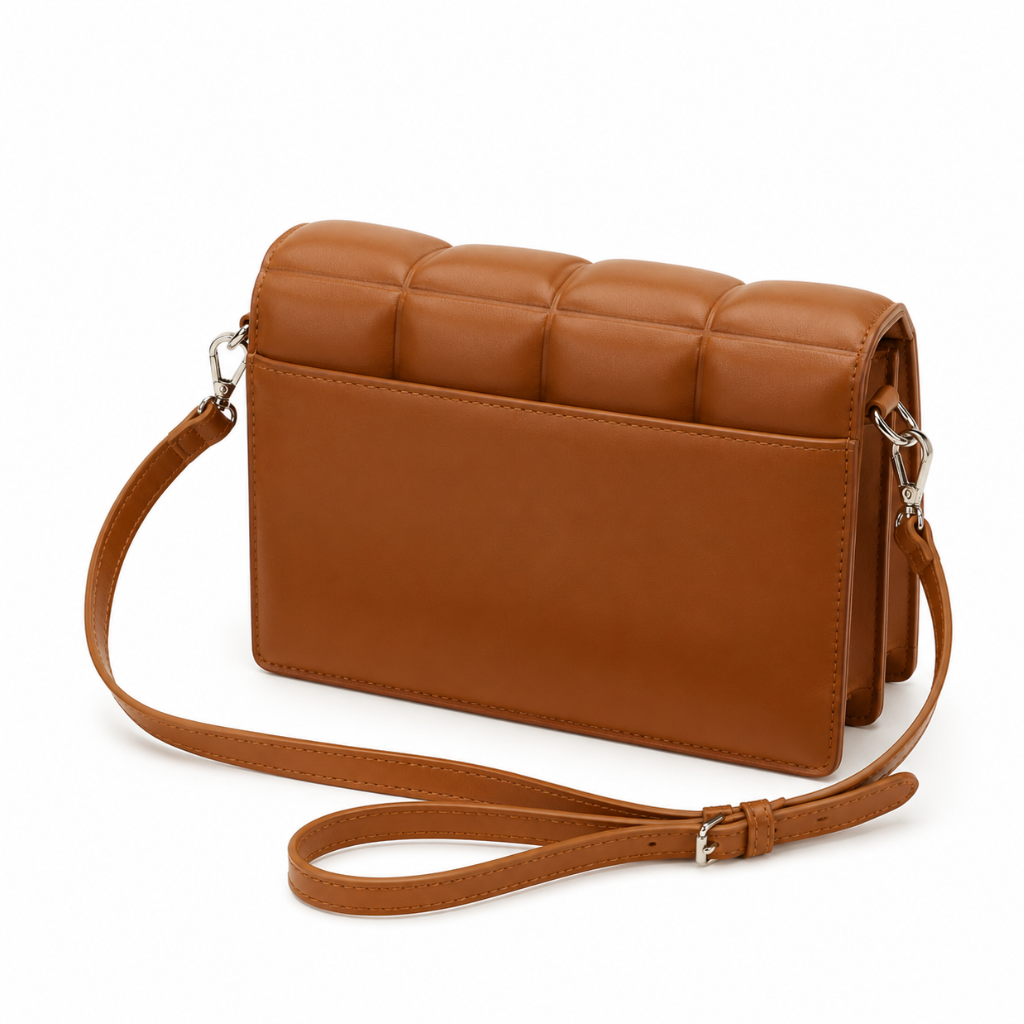 Portofino women's light brown shoulder bag material detail
