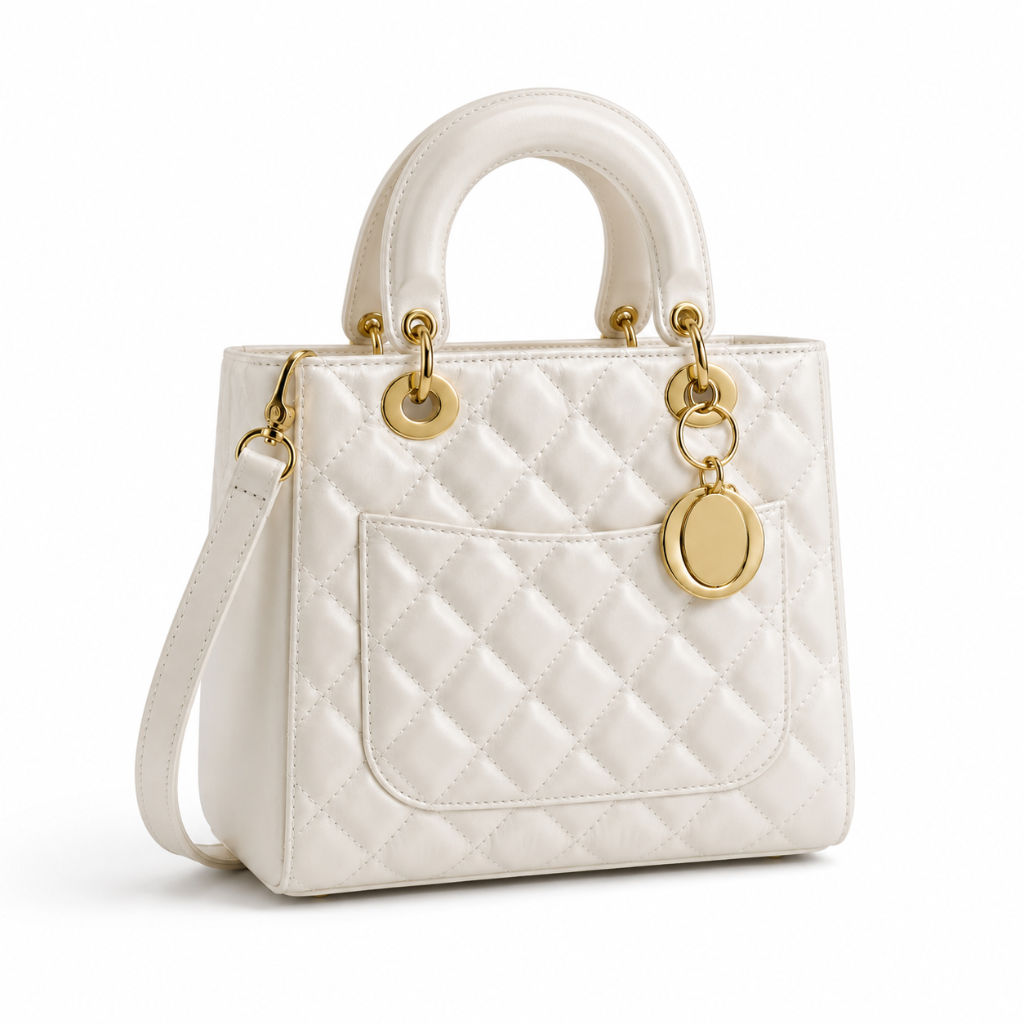 Rivoli women's white shoulder bag material detail